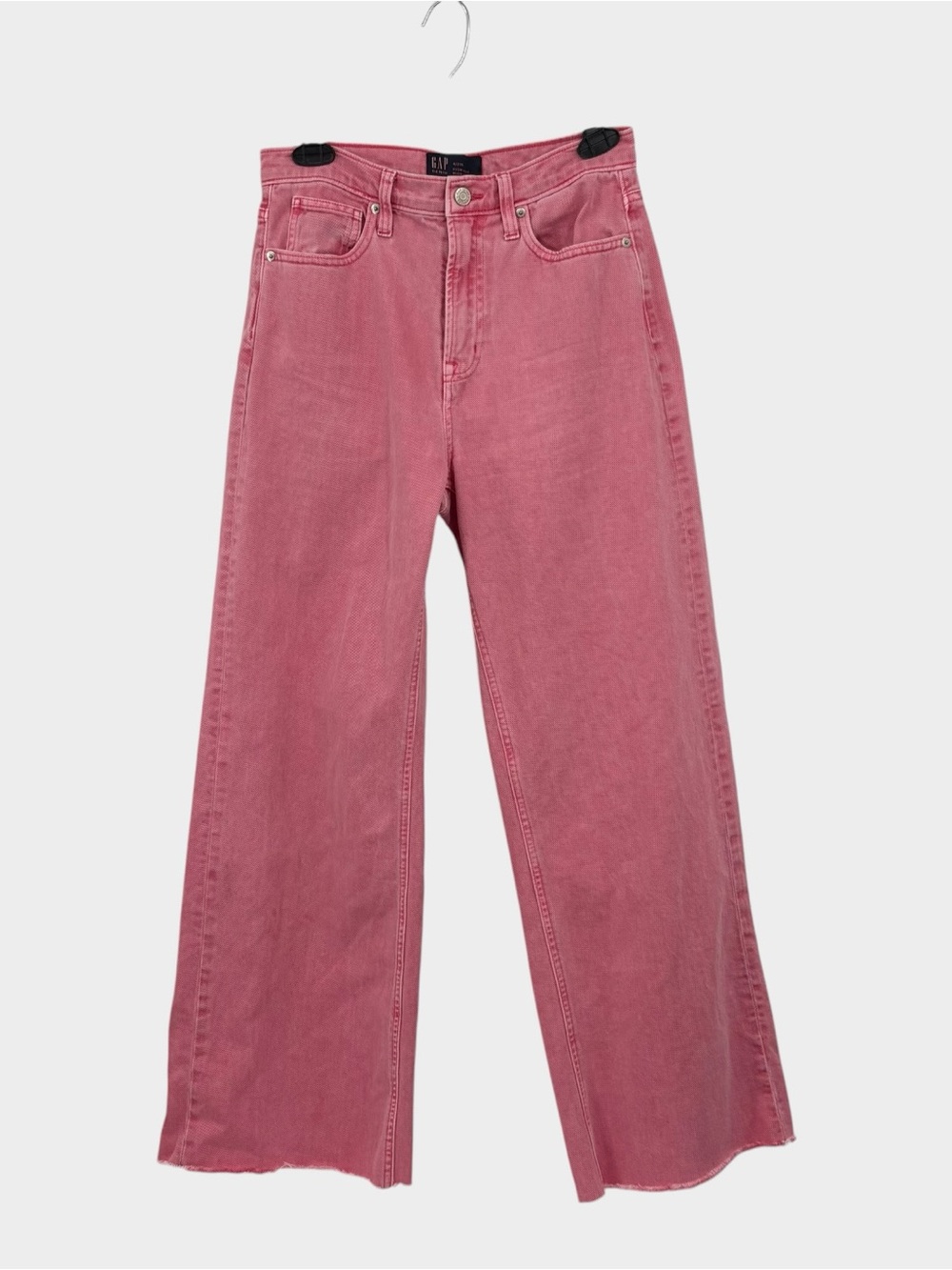 GAP High Waist Wide Leg Jean in Pink Women’s Size 27R / 4 - Picture 2 of 7